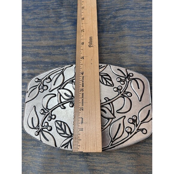 VTG Wilton Armetale Botanica Leaf Pattern Pewter Trivet USA Made Collectible - Picture 3 of 7